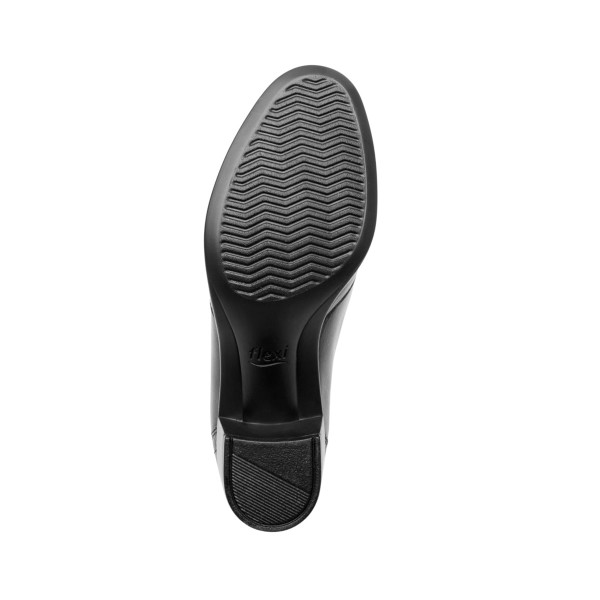 Zapato Casual De Tacón Flexi Para Mujer Estilo 110401 Negro 