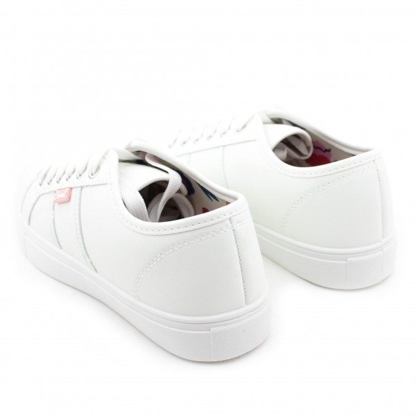 Sneaker Coral Casual Dama - Effie White